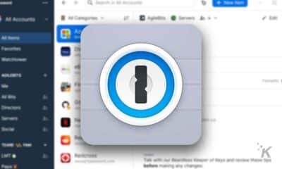 1password logo icon and blurred background