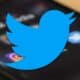 twitter logo on blurred background
